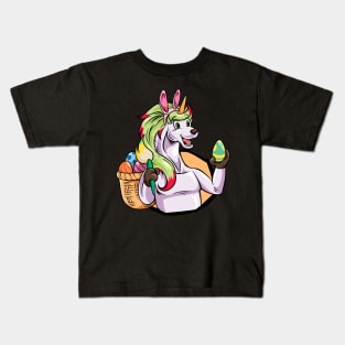 Easter - colorful unicorn painting Easter eggs Kids T-Shirt